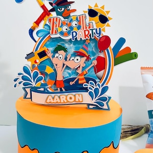 Phineas and Ferd cake topper/ Phineas and Ferb party decorations/ Perry the Platypus
