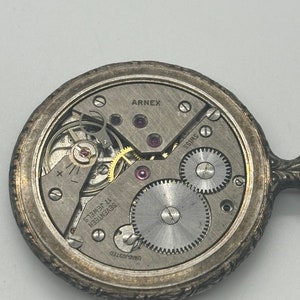 Vintage Rare Arnex 17 Jewels Incabloc Swiss Made Antique Pocket Watch image 4