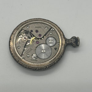 Vintage Rare Arnex 17 Jewels Incabloc Swiss Made Antique Pocket Watch image 8