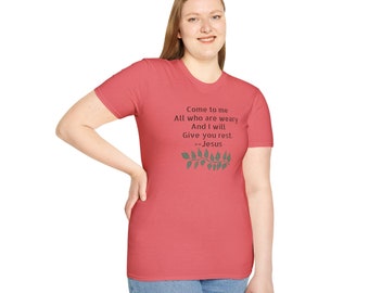 Camiseta Ven a mí (Mateo 11:28)