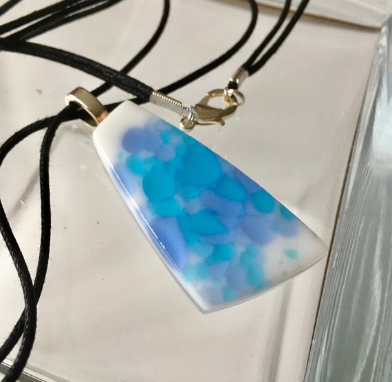 Glass Necklace Handmade Pendant Fused - Handmade Glass Pendant Glass Necklace Handmade Pendant Fused - Handmade Glass Pendant