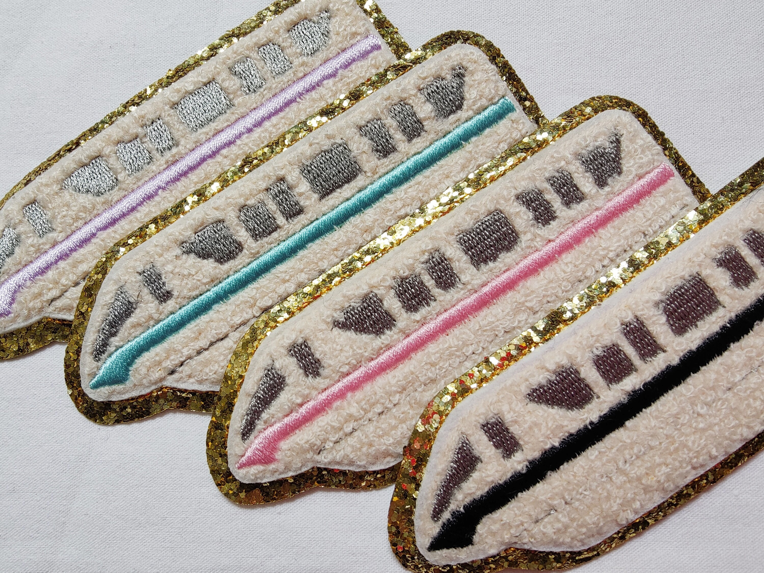Magic MONORAIL chenille iron on patches. Perfect for fanny pack, backpacks, everywhere belt bags. Christmas, birthday, travel bags, Orlando