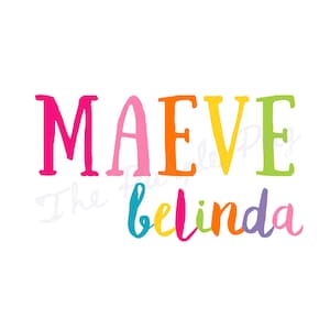 Imágenes prediseñadas de nombre de niña preppy (PNG), fresa, ensalada de frutas, piña, picnic de verano, gráficos personalizados, monograma, invitación digital, camisetas