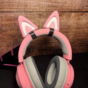 Headsetohren - Ein Paar - Katzenohren für Headsets - Verschiedene Farben - Universal