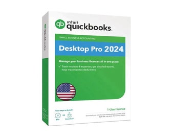 QuickBooks Desktop Pro 2024-Lizenzschlüssel – offiziell (USA)