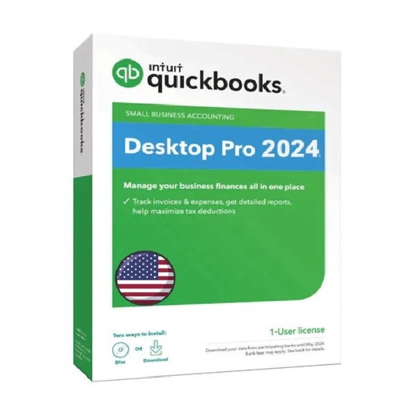 Clé de licence QuickBooks Desktop Pro 2024 - Officielle (États-Unis)