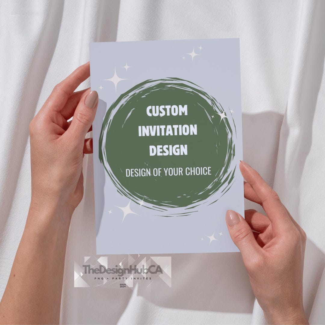 Custom Invitation, Made to Order Invitation, Customized Digital ...