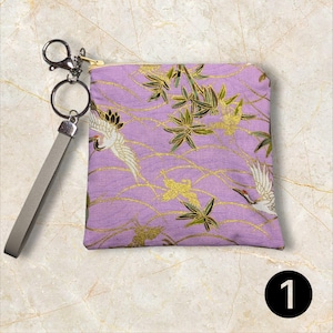 Portefeuille porte-clés Japonais avec bracelet| Mini sac à main élégante - Cadeau Stylé Fan de Japon - Portemonnaie wristlet dragonne