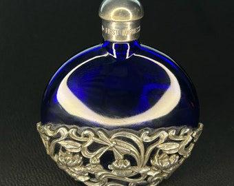 Flacon de parfum/parfum en verre First Impressions vintage