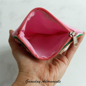 Beaded Sardine Coin Purse, Retro Sardine Can, Vintage Colors, Petite Pouch, Makeup Bag Coastal Travel Accessory, Fish Lover Gift