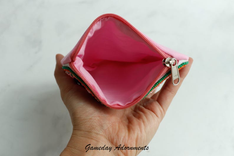 Beaded Sardine Coin Purse, Retro Sardine Can, Vintage Colors, Petite Pouch, Makeup Bag Coastal Travel Accessory, Fish Lover Gift