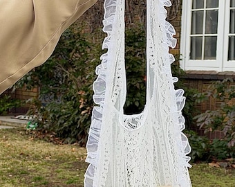 Lace purse tote bag