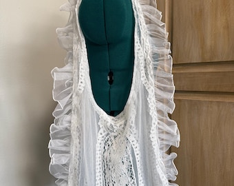 Lace purse tote bag