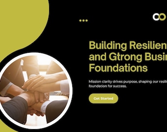 black gold Modern Strong Business Foundations presentation