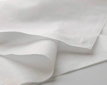 White Non-Woven Polypropylene Interfacing Fabric - 58" Wide BTY