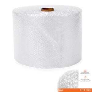Small and Large Bubble Cushioning Wrap Padding, Air Bubbles Packaging, Bubbles Wrap Roll, Plastic Wrap Cushioning wrap, Perforated Every 12&quot;