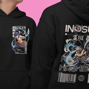 Demon Slayer Kimetsu no Yaiba anime Manga Anime Inosuke Hashibira hoodie Gift for her Gift for friends Funny gift Unisex hoodie