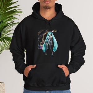 Hatsune miku vocaloid hoodie Gift for her Gift for friends Funny gift  Webtoon Unisex hoodie