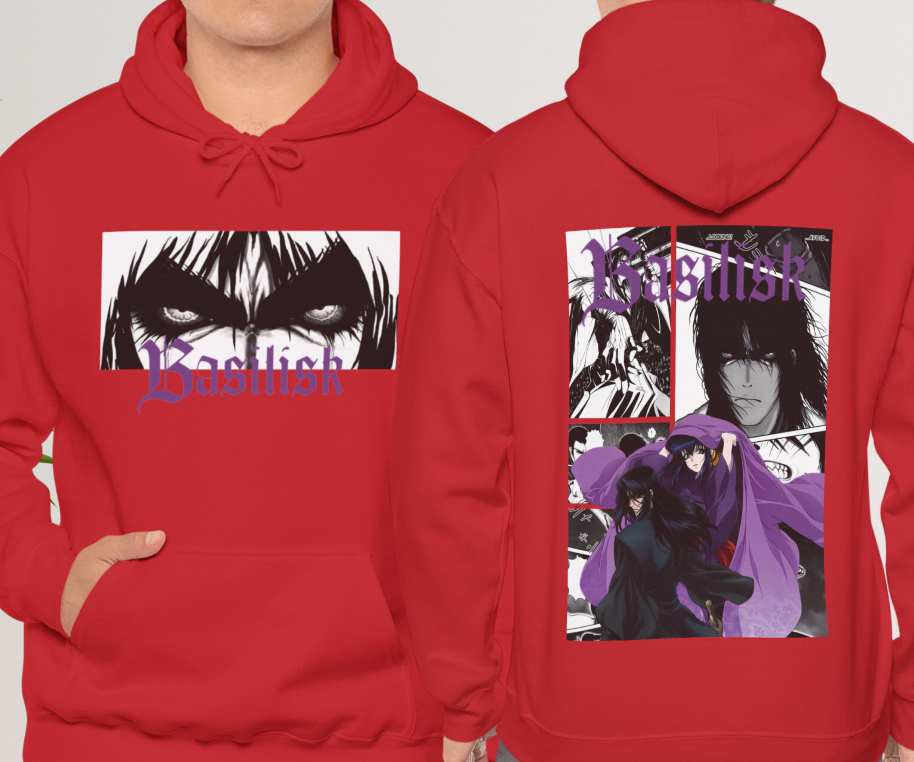 トップス KOUGA Character Hoodie S Gennosuke Kouga Basilisk Anime Manga Hoodie Plus Size Anime