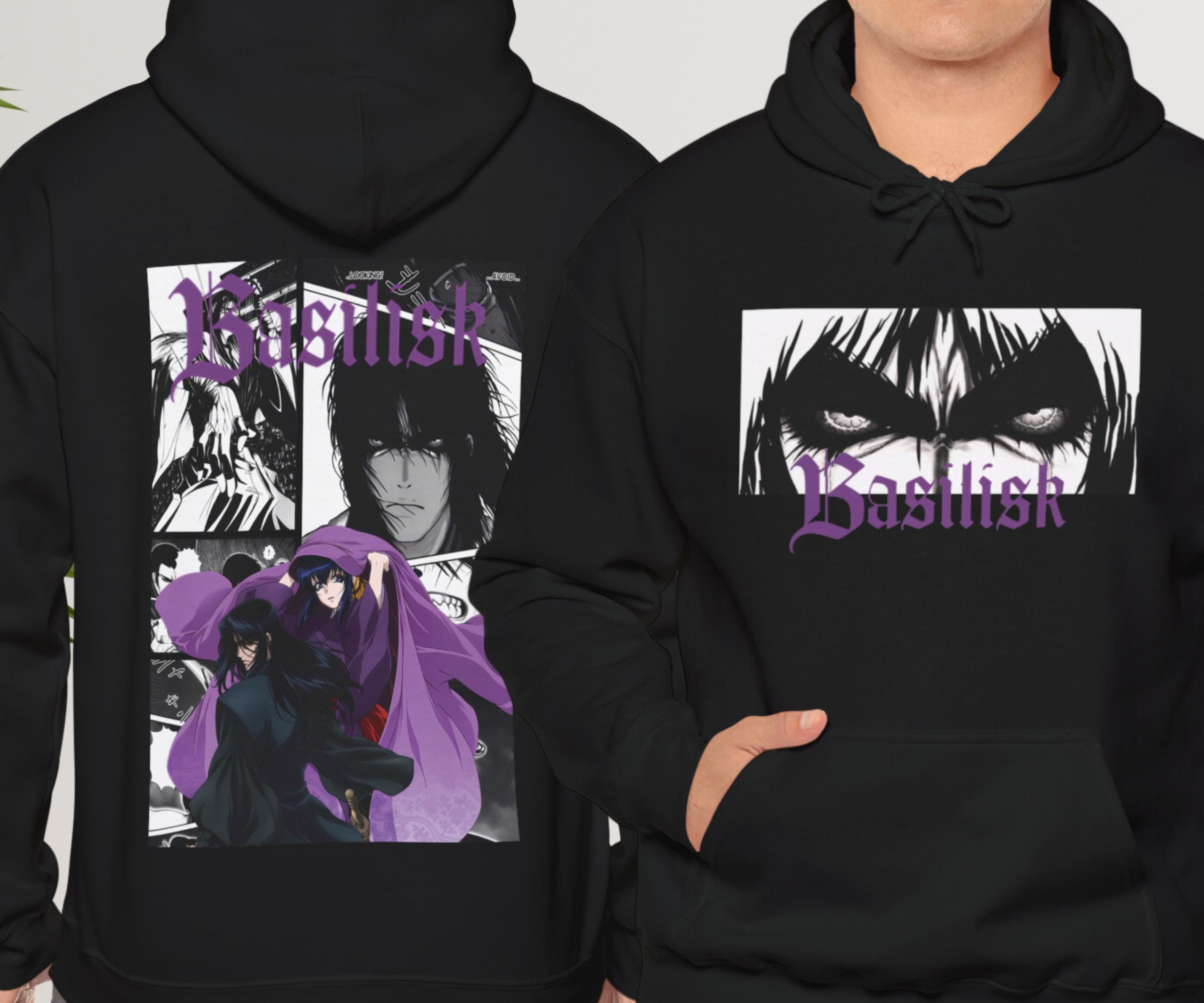 トップス KOUGA Character Hoodie S Gennosuke Kouga Basilisk Anime Manga Hoodie Plus Size Anime