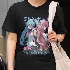 Hatsune miku vocaloid camisa personalizada presente para seu presente para amigos presente engraçado design exclusivo webtoon camisa unissex