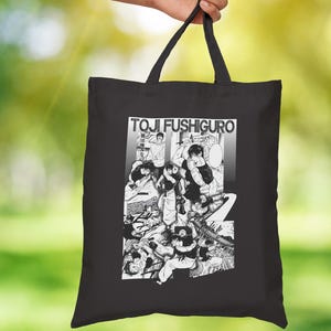 Toji Fushiguro tote bag Jujutsu Kaisen anime Custom tote bag Gift for her Gift for anime fan Funny gift Unique design