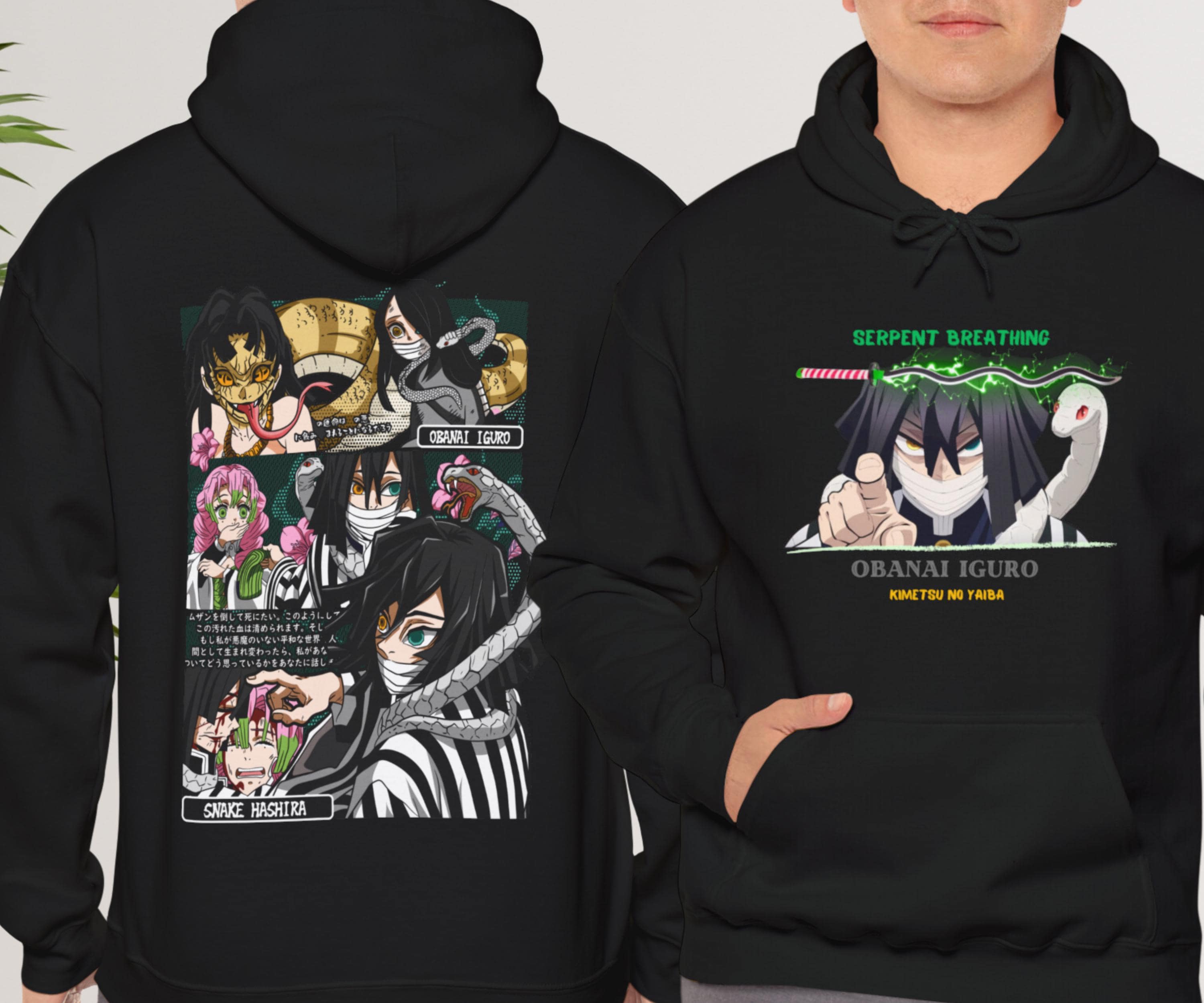 Demon Slayer Kimetsu No Yaiba Anime Manga Obanai Iguro Hoodie Gift for  Friends Gift for Anime Lover Funny Gift Unisex Hoodie - Etsy