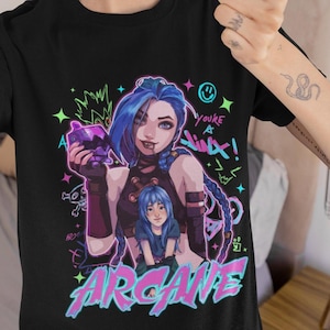 Arcane gamer t-shirt Custom shirt Gift for her Gift for friends Gift for gamer Unique design  Unisex shirt
