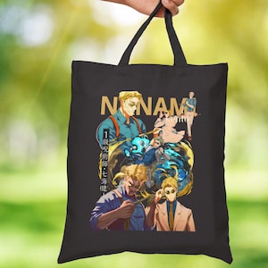 Nanami Kento tote bag Jujutsu Kaisen anime Custom tote bag Gift for her Gift for anime fan Funny gift Unique design