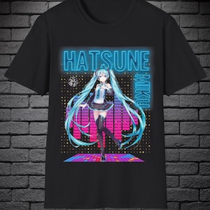 Hatsune miku vocaloid Custom shirt Gift for her Gift for friends Funny gift Unique design Webtoon Unisex shirt