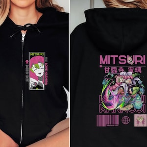 Anime Manga hoodie zipper Plus size Gift for friends Gift for anime lover Funny gift Unisex hoodie