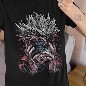 Gojo Satoru JJK Jujutsu Kaisen T-shirt Anime Manga shirt Gift for friends Gift for anime fan Funny gift Unique design Unisex shirt