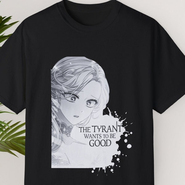 Anime The tyrant wants to be good Woman shirt Anime aesthetics Grunge clothes Manga t-shirt Fantasy Webtoon anime Gift for her