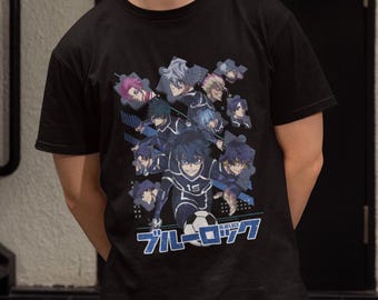 Blue lock shirt Anime Manga shirt Gift for anime fan Gift for friends Funny gift  Unisex shirt Plus size anime shirt