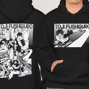 Toji Fushiguro anime Manga Jujutsu Kaisen hoodie Gift for friends Gift for anime lover Funny gift  Unisex hoodie