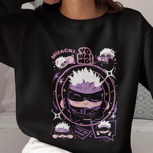 Gojo Satoru Jujutsu Kaisen sweatshirt Gift for her Gift for friends Funny gift Anime Unisex sweatshirt