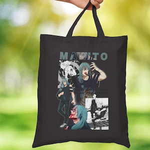 Mahito tote bag Jujutsu Kaisen anime Custom tote bag Gift for her Gift for anime fan Funny gift Unique design