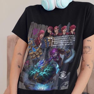 VI Arcane gamer t-shirt Custom shirt Gift for her Gift for friends Gift for gamer Unique design  Unisex shirt