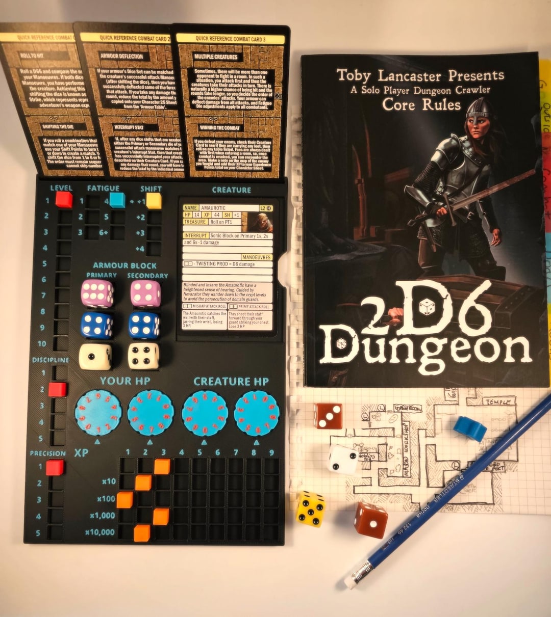 2d6 2D6 Dungeon - Player Dashboard - Etsy