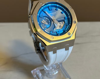 Casio G-Shock Oak Weiß Blau Uhr