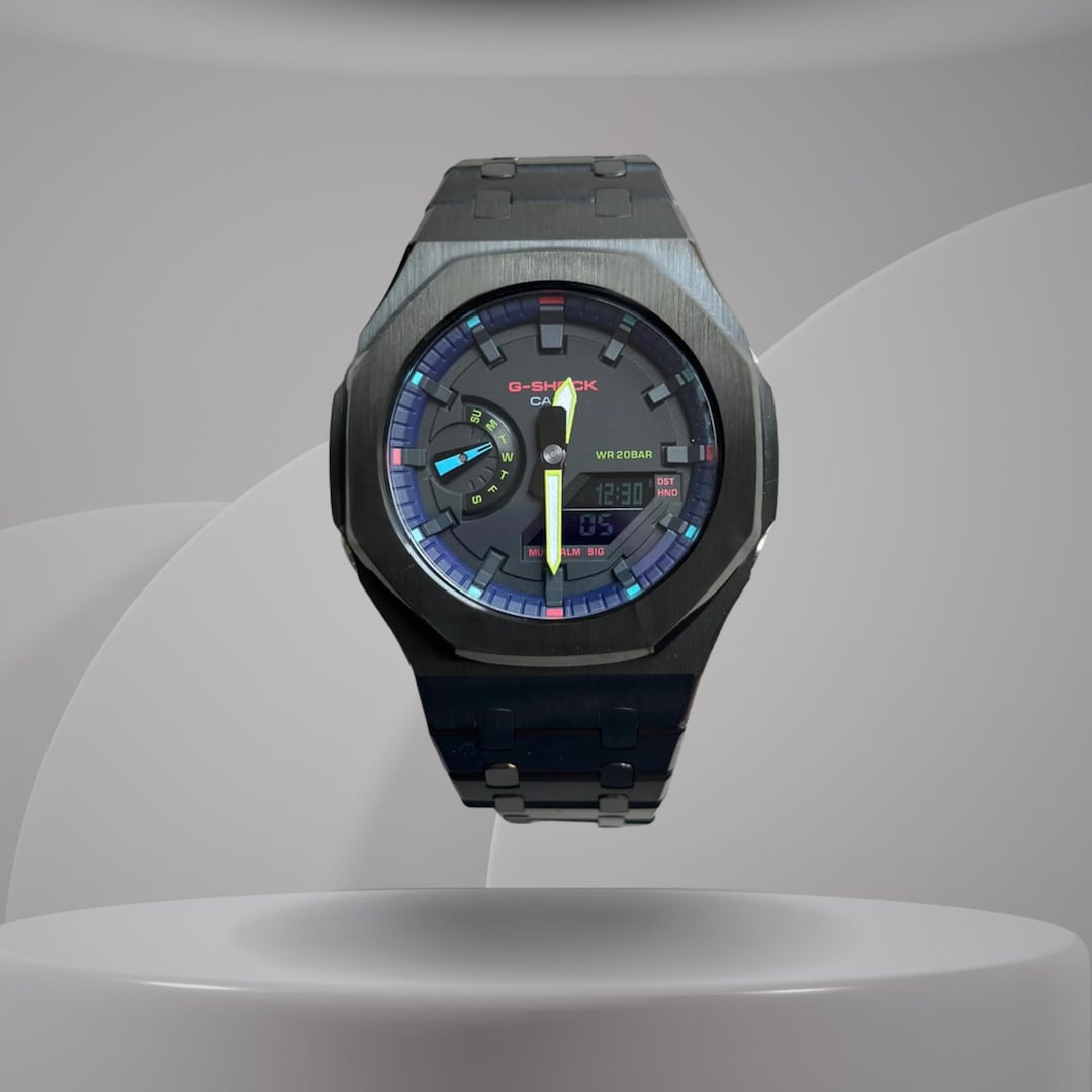 Casio G-shock GA2100 – Black Purple | Custom Casioak | Men's Watch