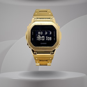 Casio G-Shock DW5600 – Gold Black | Custom Casioak | Men&#39;s watch | Mod premium | Men&#39;s Gift | Custom watch | Modded G-Shock