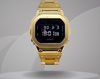 Modlab Company [CLASSIC Series] G-shock DW5600 Model - Gold