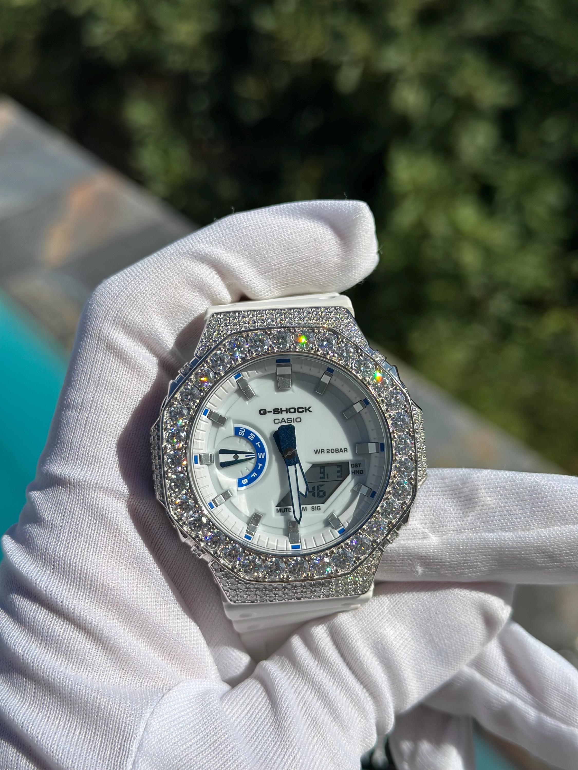 Shock Diamond Watch G Shock Diamant Moissanite Iced-out Casio G