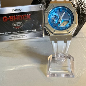 Montre Casio G-Shock Oak White Blue GA-2100 custom Casioak 44mm zdjęcie 2