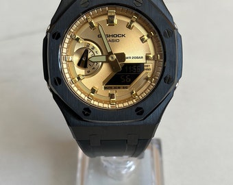 Casio G-Shock eiken zwart gouden horloge