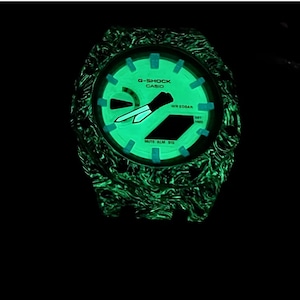 Casio G-Shock GA2100 – Black White Carbon Fiber | Custom Casioak | Men&#39;s watch | Mod premium | Men&#39;s Gift | Custom watch | Modded G-Shock