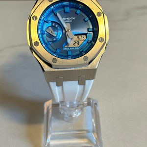 Montre Casio G-Shock Oak White Blue GA-2100 custom Casioak 44mm zdjęcie 4