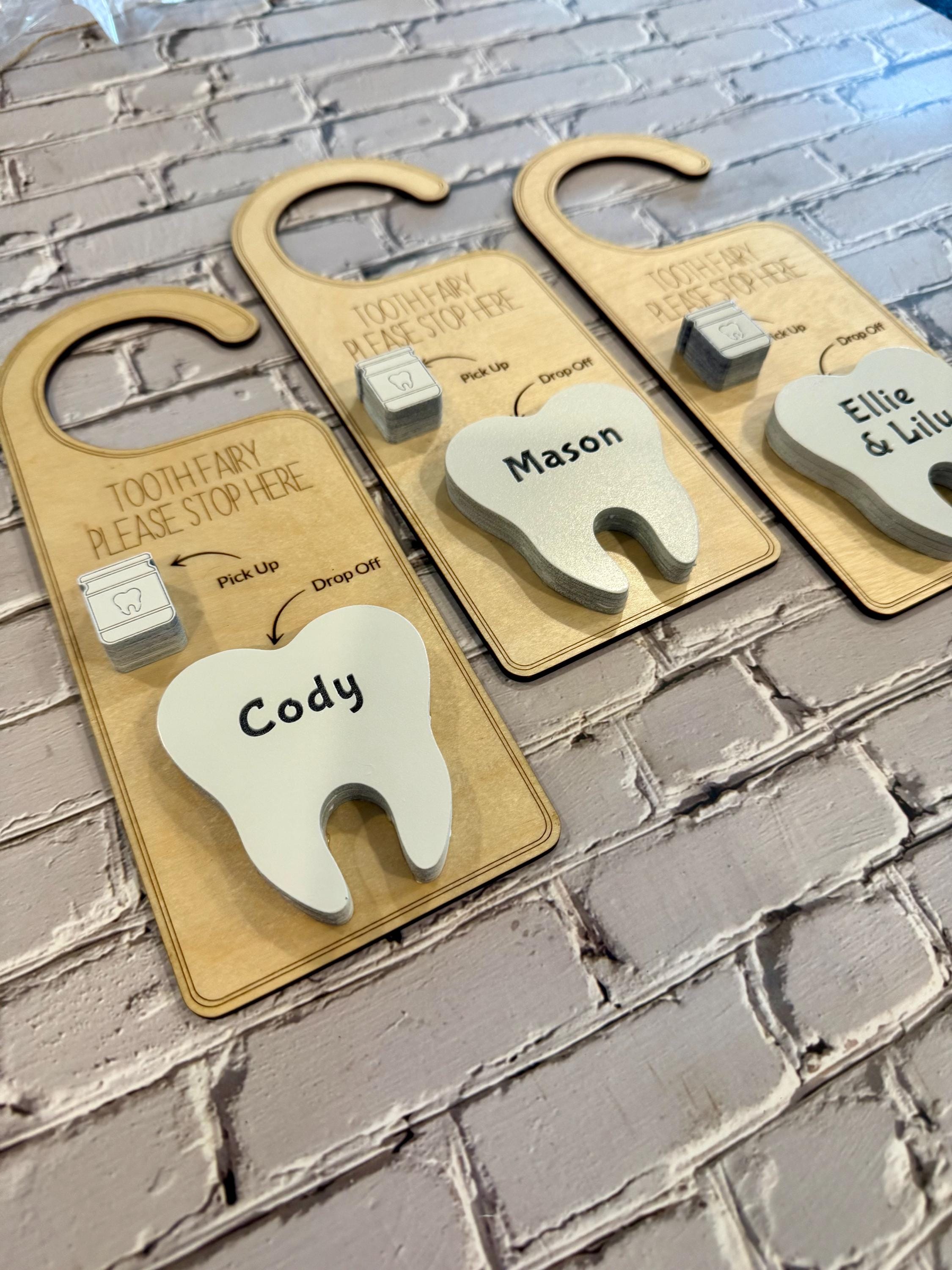 SVG Digital SVG File Tooth Fairy Door Hanger With Pick up and Drop Off ...