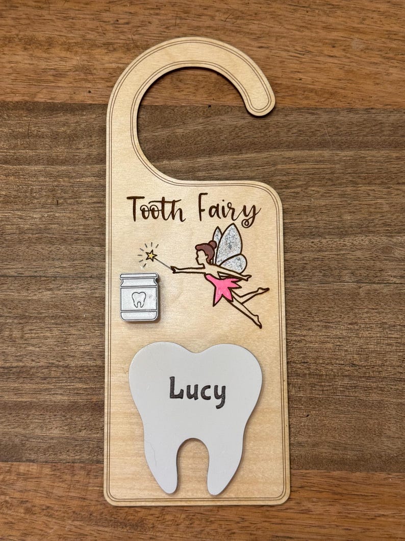Personalized Tooth Fairy Please Stop Here Pick up and Drop off Door ...